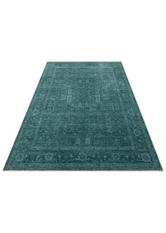 Harmoni 03 Turquoise Halı oda görünümü
