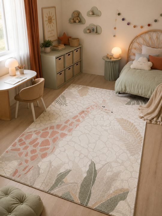 Zuma 08 cream multy Antialerjik Yapısıyla Özenle Üretilmiş Silinebilir Çocuk ve Bebek Halısı