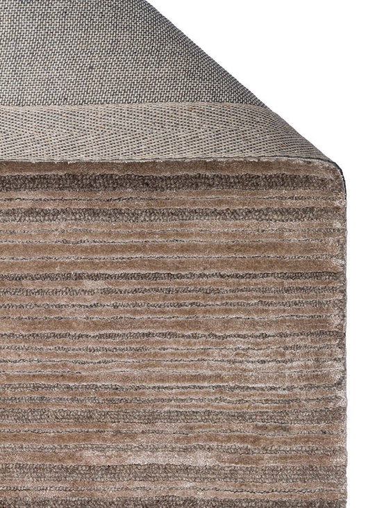 Belvista Brown Premium Yün Viskon El Dokuma Modern Salon Halısı