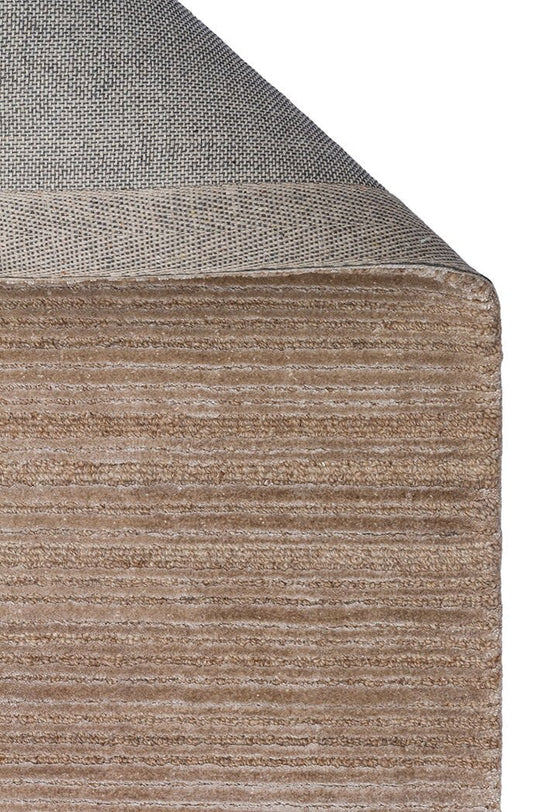 Belvista Beige Premium Yün Viskon El Dokuma Modern Salon Halısı
