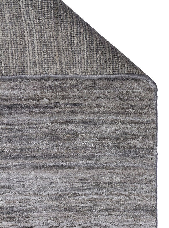Osaka Grey İpek ve Yün ile Üretilen Yüksek Kaliteli %100 El Dokuması Sade & Düz Salon Halısı