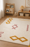 Candy Baby 04 Multy %100 Pamuk Naturel Malzeme ile Üretilmiş Kaymaz Bebek Çocuk Halısı