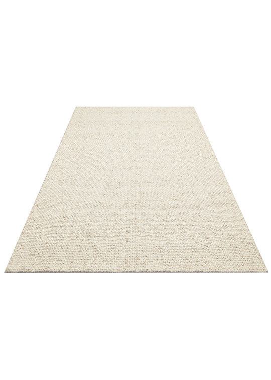 Efi Ivory %100 El Dokuma Yün ve Pamuk ile Üretilen Örgü Detaylı Bohem Oturma Odası Salon Halısı