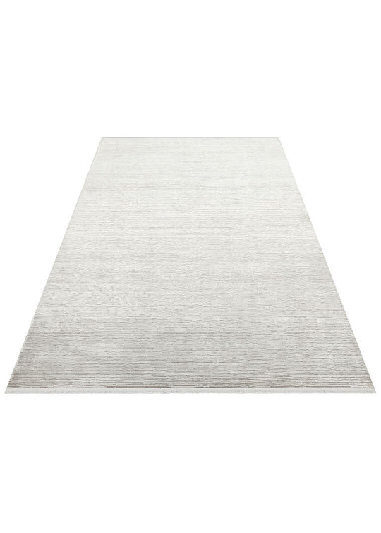 Athena Plaın Grey Sık Dokuma Tekniği ile Üretilen Viskon Modern ve Sade Makine Halısı