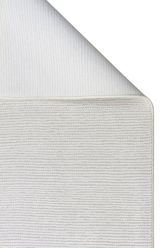 Athena Plaın Ivory Sık Dokuma Tekniği ile Üretilen Viskon Modern ve Sade Makine Halısı