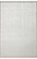 Athena Border Grey Sık Dokuma Tekniği ile Üretilen Viskon Modern ve Sade Makine Halısı