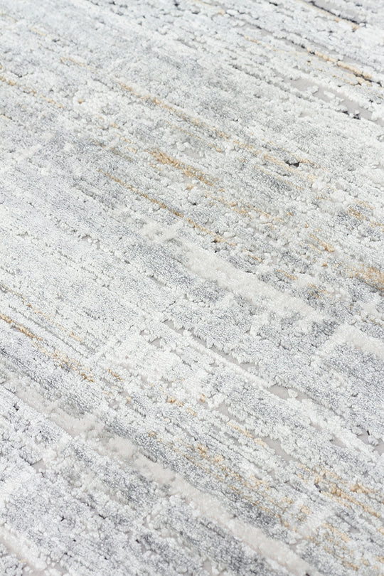 Athena Grey Sık Dokuma Tekniği ile Üretilen Viskon Modern ve Sade Makine Halısı