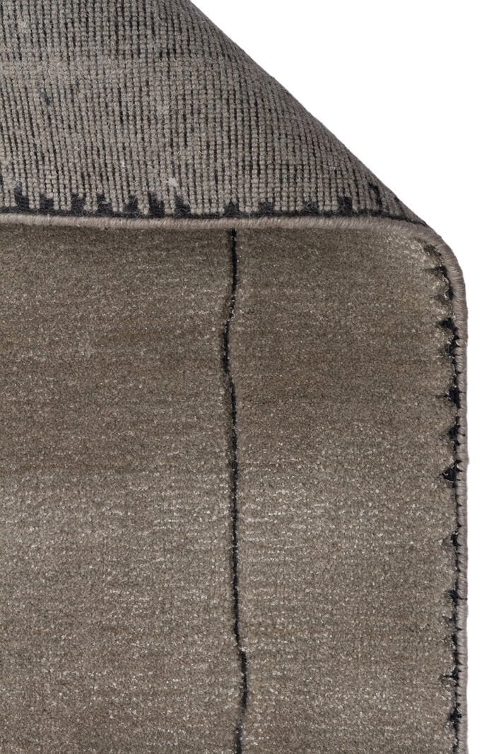 Marakeş Grey Yün ve Viskon ile Üretilen Modern Desenli Premium Salon Halısı