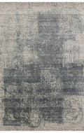 Grace Charcoal D. Grey, Kendinden Desenli Yün, Viskon ve Pamuk Karışımlı Desenli Zarif Salon Halısı