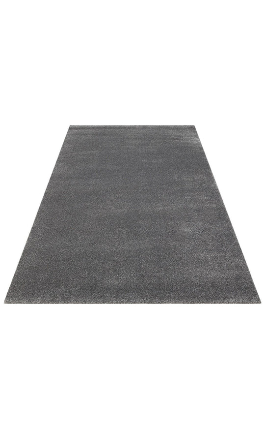 Bakü Plaın Grey Hav Toz Vermeyen Yumuşak Dokulu Sade Tek Renk Modern Halı
