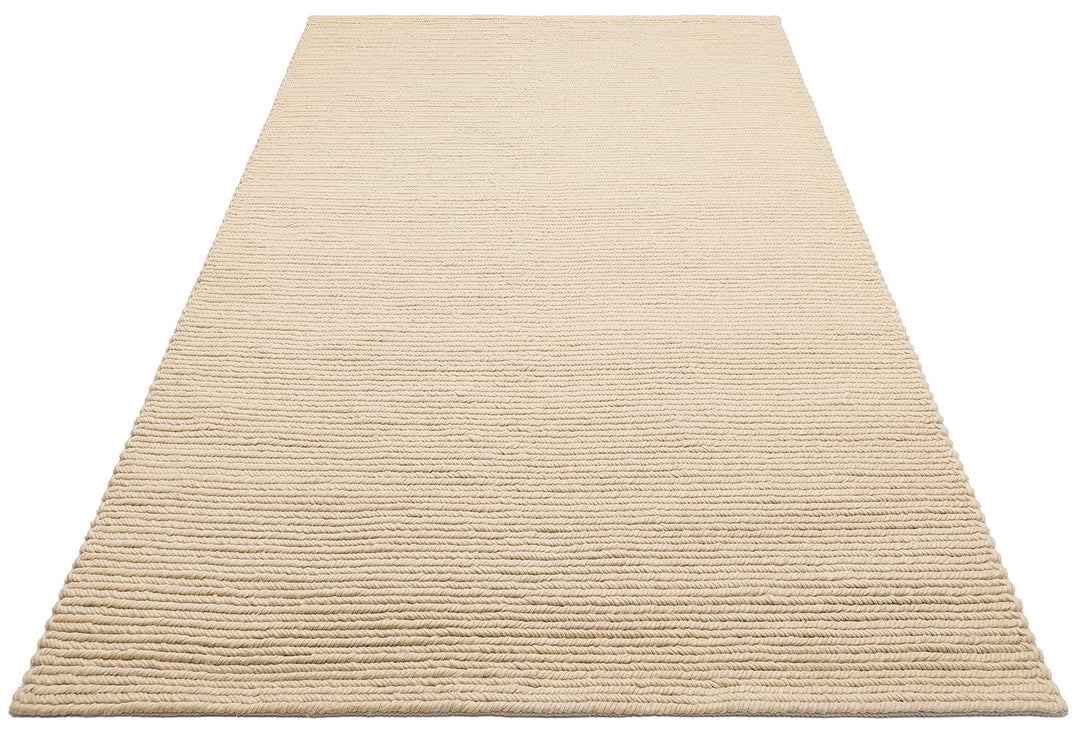 Wolly Beige %100 Yün Kullanılarak El İşçiliğiyle Örülmüş, Yumuşak Dokulu Bohem Halı