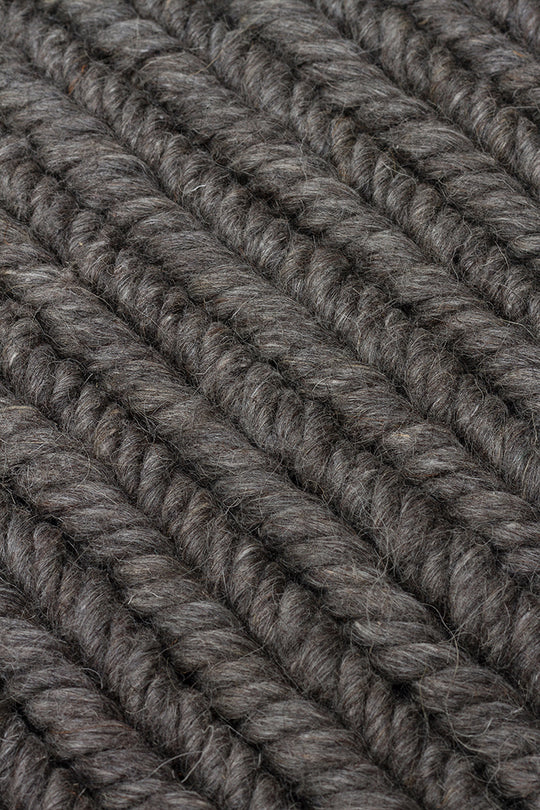 Wolly Grey %100 Yün Kullanılarak El İşçiliğiyle Örülmüş, Yumuşak Dokulu Bohem Halı