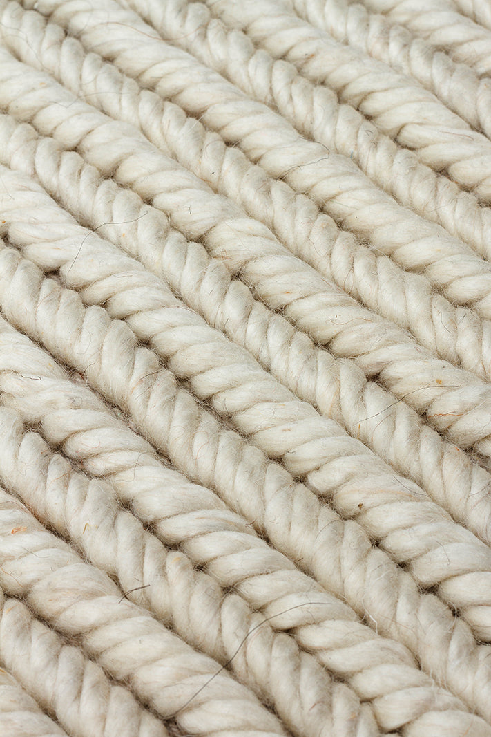 Wolly Ivory %100 Yün Kullanılarak El İşçiliğiyle Örülmüş, Yumuşak Dokulu Bohem Halı