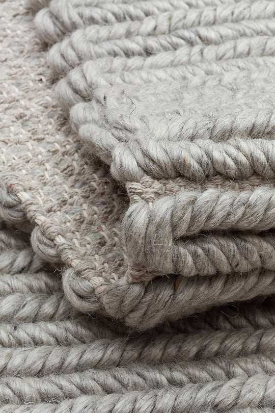 Wolly Sılver %100 Yün Kullanılarak El İşçiliğiyle Örülmüş, Yumuşak Dokulu Bohem Halı