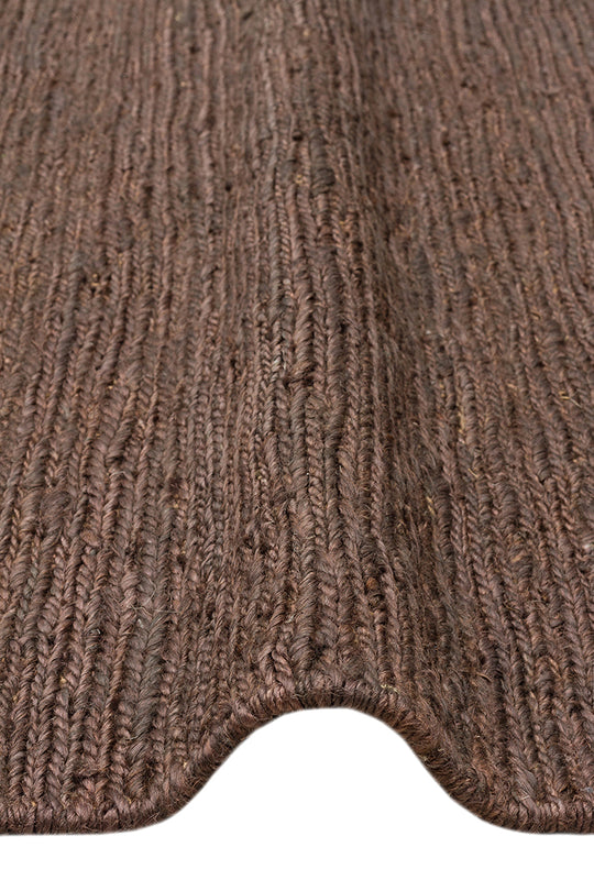 Giger Brown, Jüt Kullanılarak El Örgüsü ile Üretilen Hasır Dokulu Jüt Halı