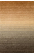 Odesa Ash Brown, Modern Çizgilere Sahip Renk Geçişli %100 Saf Yün ile Üretilen Salon Halısı