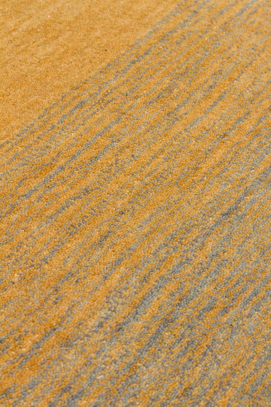 Odesa Gold Grey, Modern Çizgilere Sahip Renk Geçişli %100 Saf Yün ile Üretilen Salon Halısı