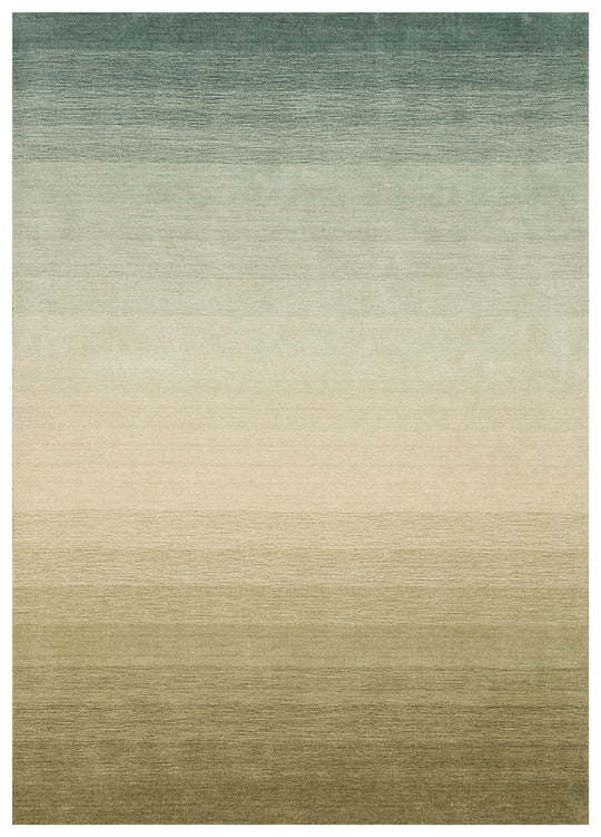 Odesa Pearl Blue, Modern Çizgilere Sahip Renk Geçişli %100 Saf Yün ile Üretilen Salon Halısı